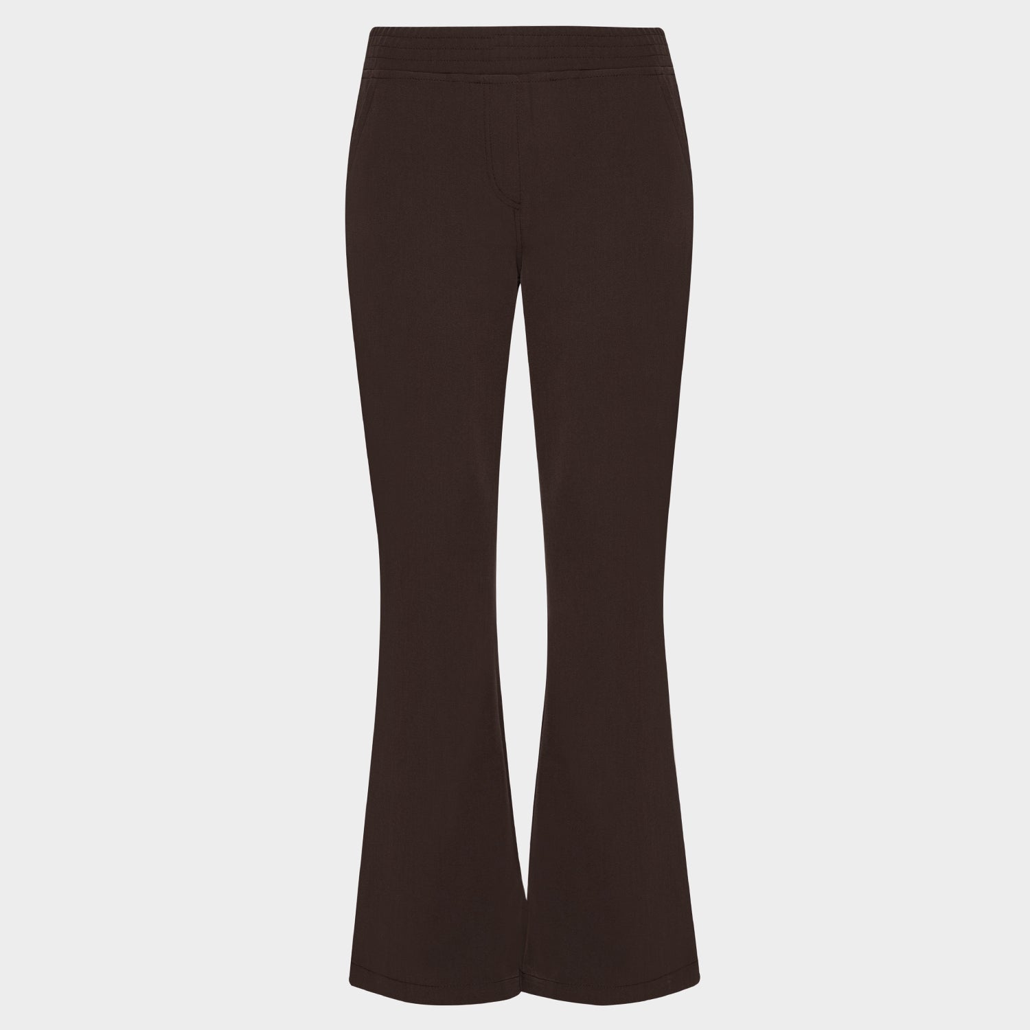 Spodnie medyczne damskie flare DARK CHOCOLATE