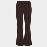 Spodnie medyczne damskie flare DARK CHOCOLATE