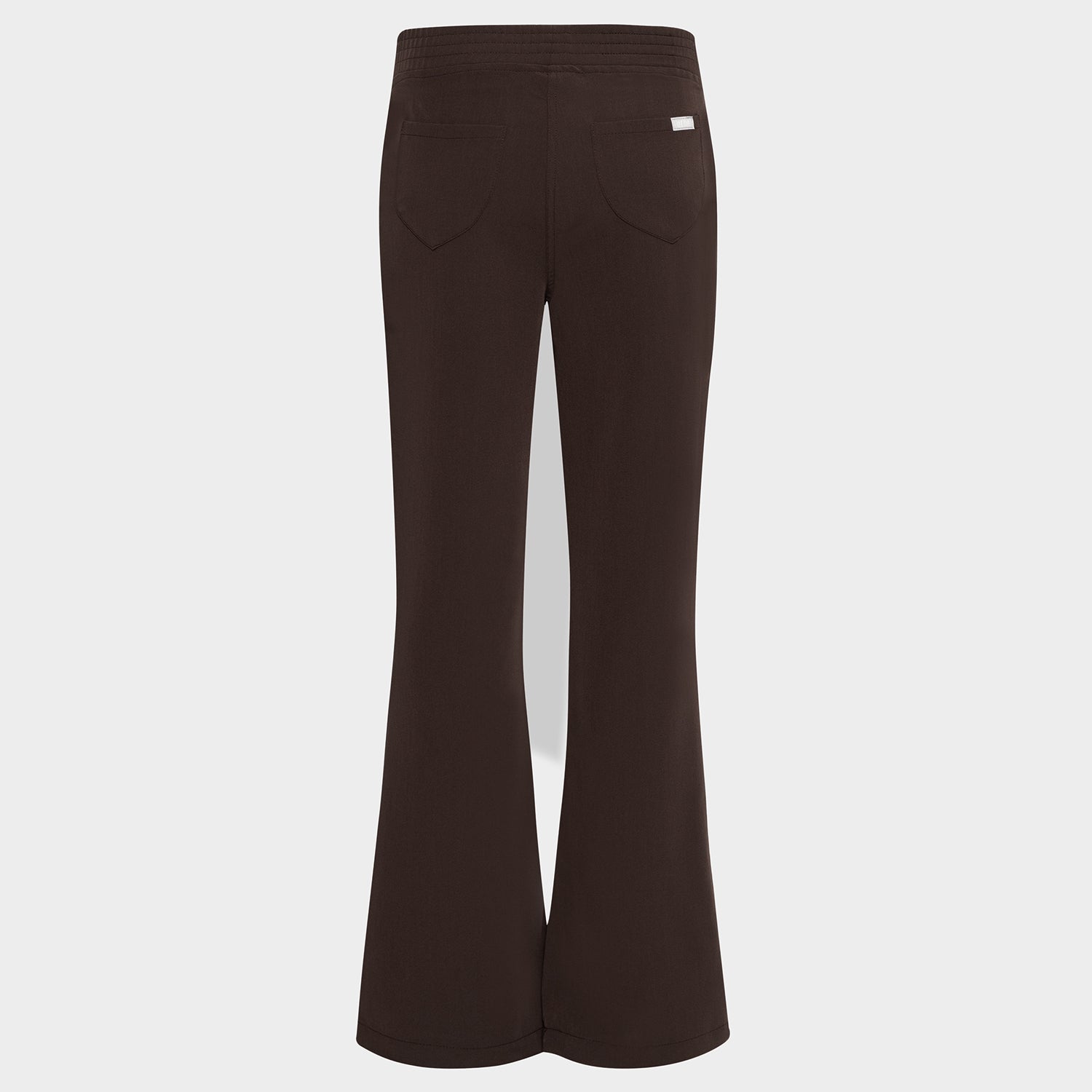 Spodnie medyczne damskie flare DARK CHOCOLATE