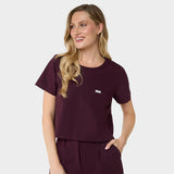Bluza medyczna damska GAJA - BURGUNDY