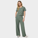 Spodnie medyczne damskie Aura EUCALYPTUS GREEN