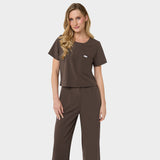 Bluza medyczna damska GAJA - MILK CHOCOLATE