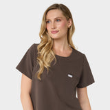 Bluza medyczna damska GAJA - MILK CHOCOLATE