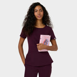 Medyczna bluza damska KIM baskinką bordowa