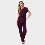 Fartuszek medyczny wiązany SOPHIA - BURGUNDY