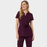 Fartuszek medyczny wiązany SOPHIA - BURGUNDY