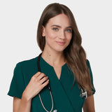 Medical apron SOPHIA - MOSS GREEN 