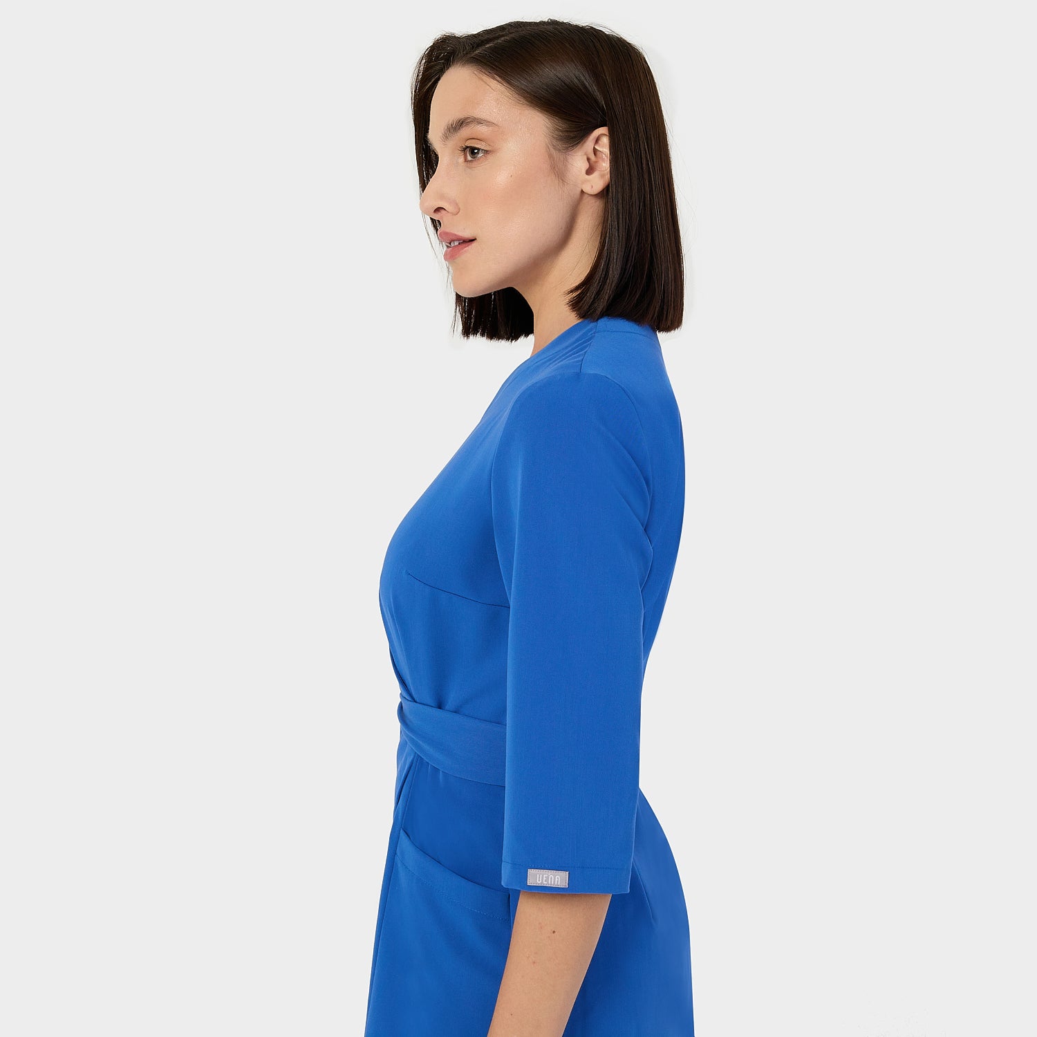 Fartuszek medyczny SOPHIA rękawy 3/4 - ROYAL BLUE