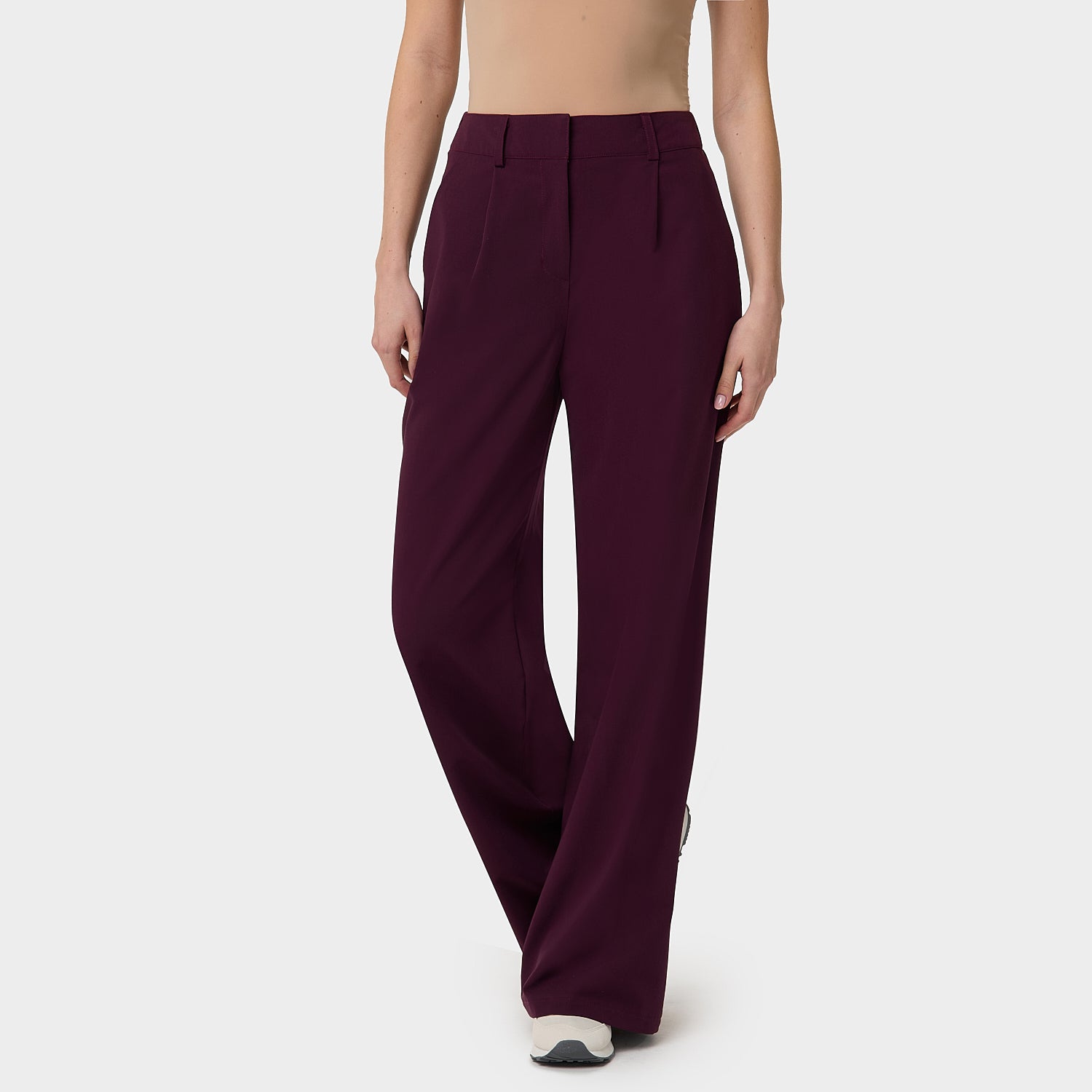 Spodnie medyczne damskie Aura BURGUNDY