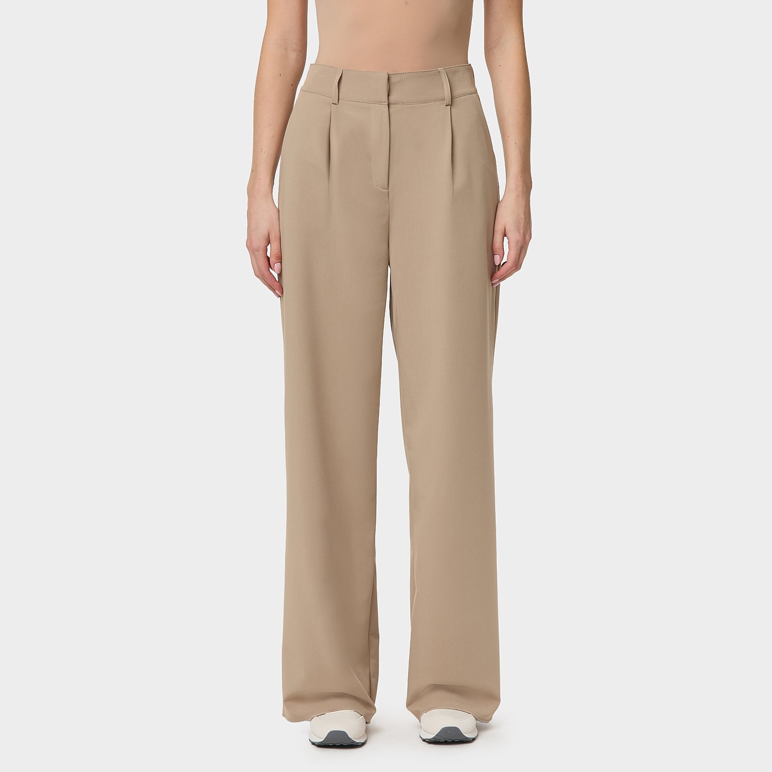 ELEGANCKIE MEDYCZNE SPODNIE DAMSKIE BEŻOWE AURA VENA UNIFORMY