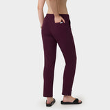 Spodnie medyczne damskie - BURGUNDY