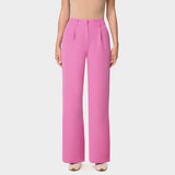 Spodnie medyczne Aura Disco Pink - kobiece, modne, do bluzy medycznej - Vena Uniformy