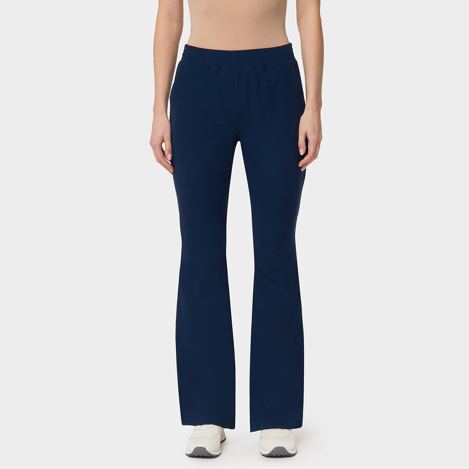 SPODNIE MEDYCZNE DAMSKIE FLARE GRANATOWE VENA UNIFORMY