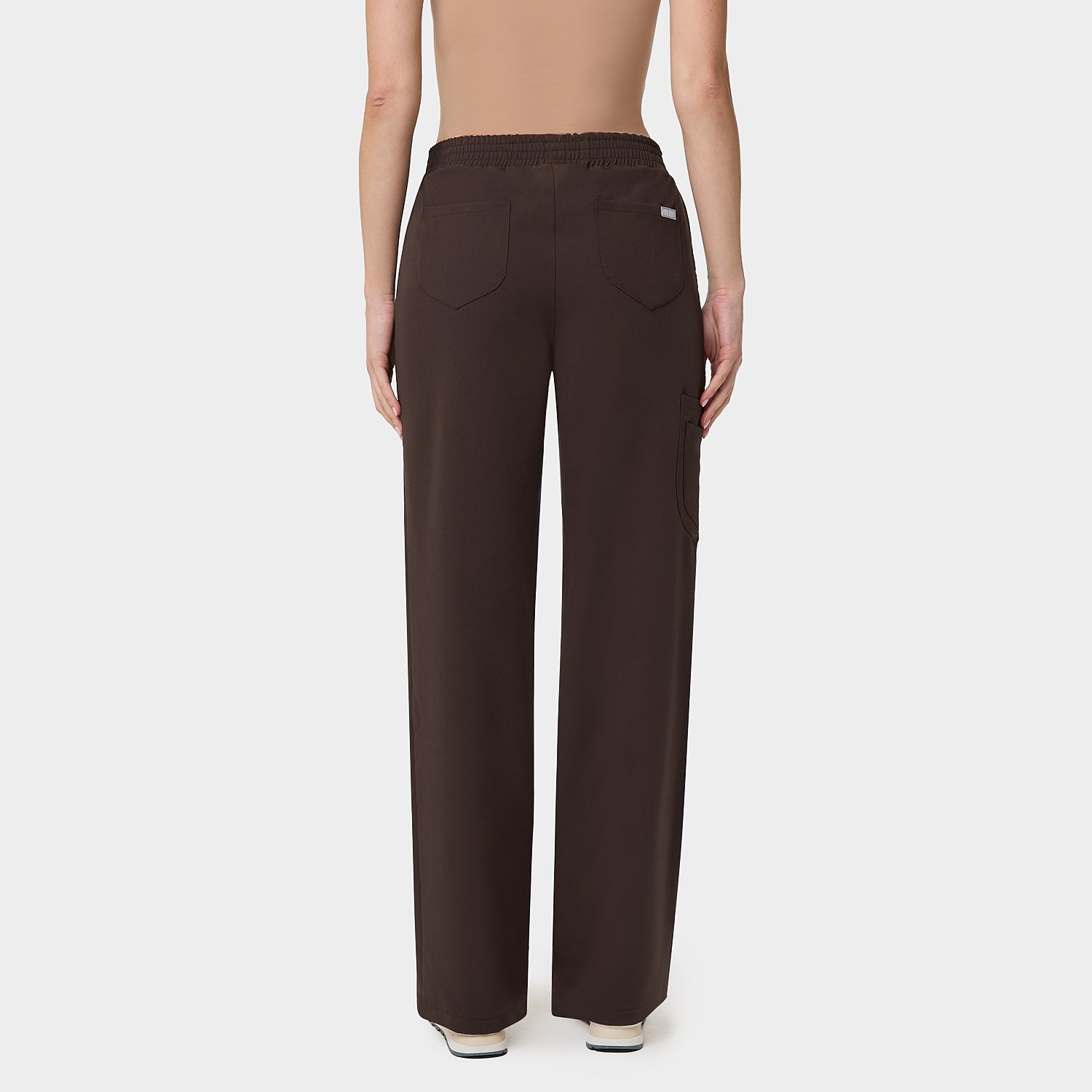 SPODNIE MEDYCZNE Z SZEROKIMI NOGAWKAMI DARK CHOCOLATE VENA UNIFORMY