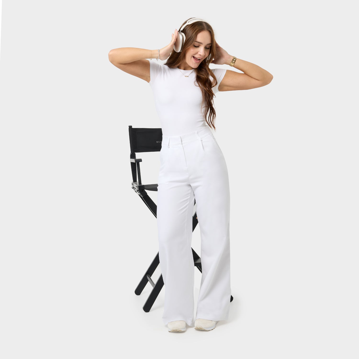 Spodnie medyczne damskie Aura WHITE