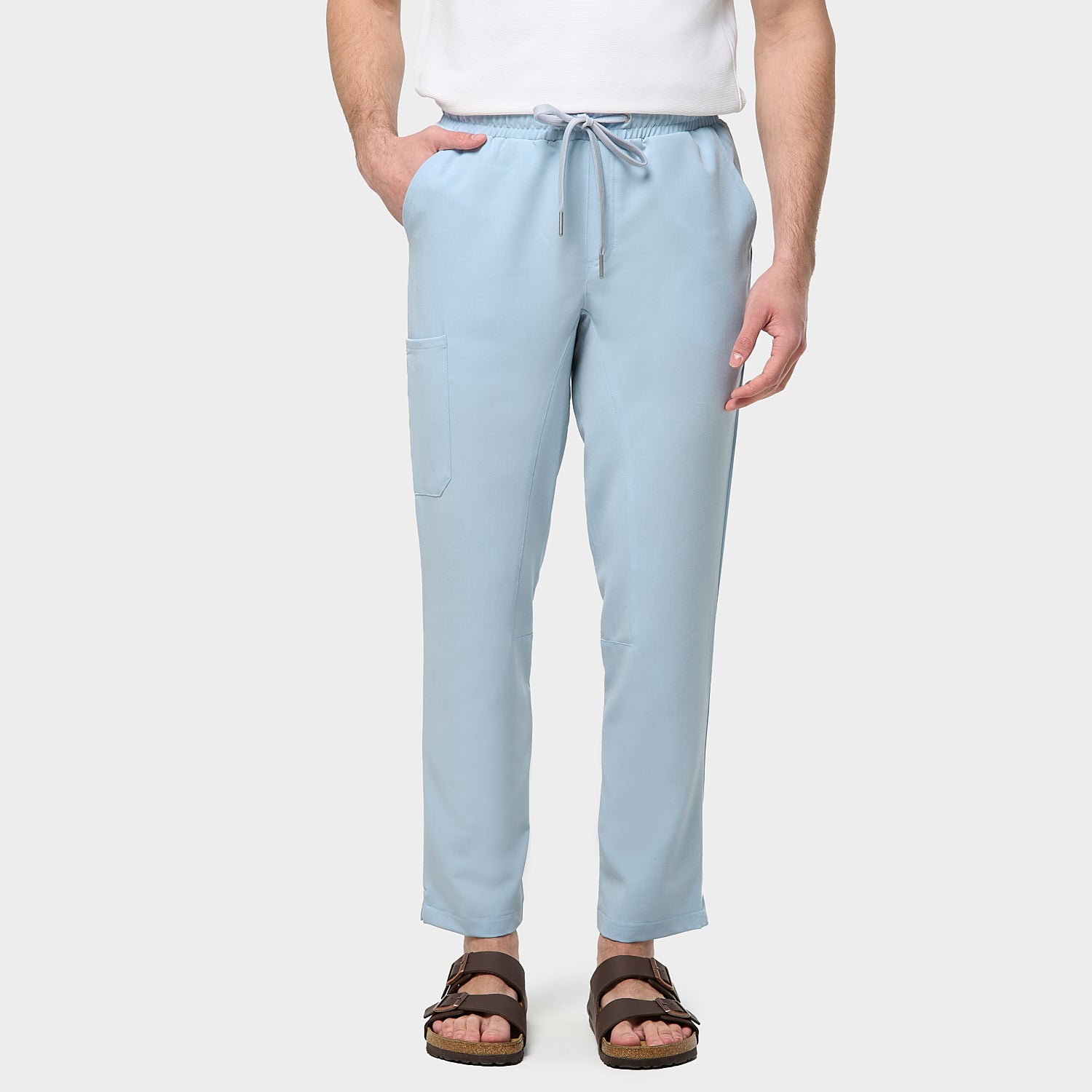 Spodnie medyczne męskie BABY BLUE