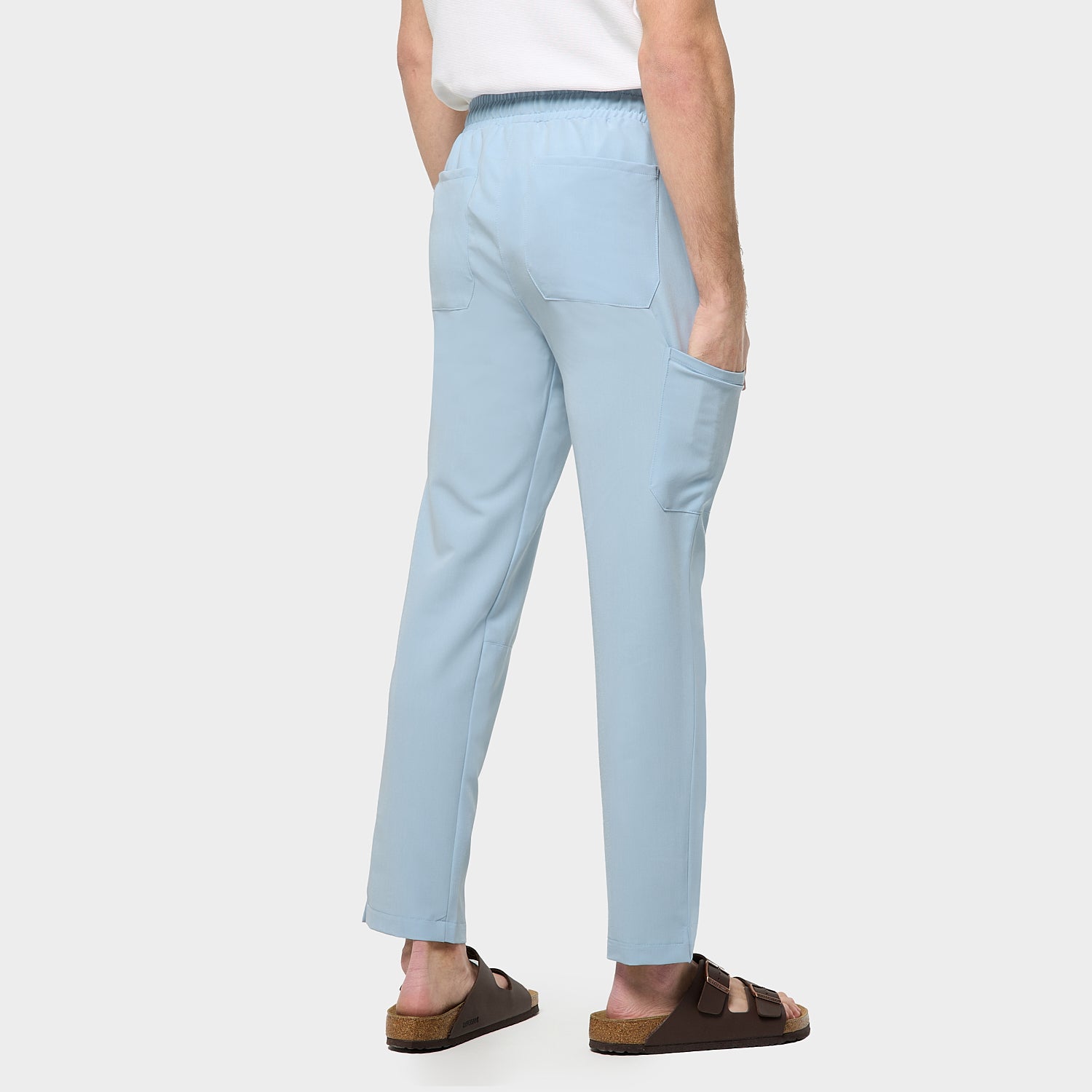 Spodnie medyczne męskie BABY BLUE