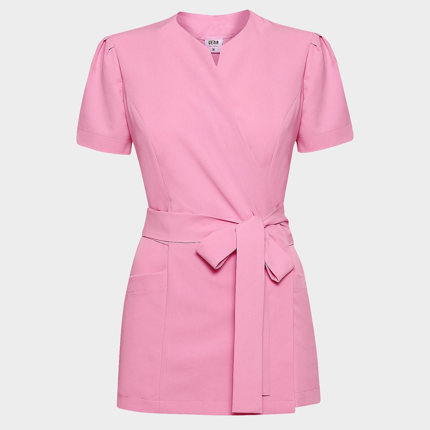 Fartuszek medyczny wiązany AMELIA - CANDY PINK